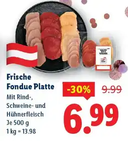 Lidl Frische Fondue Platte Angebot
