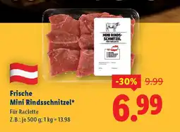 Lidl Frische Mini Rindsschnitzel Angebot