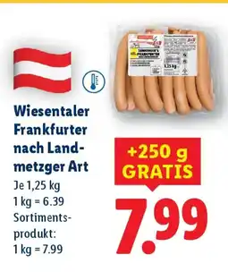 Lidl Wiesentaler frankfurter nach land- metzger art Angebot