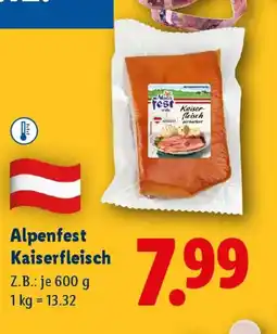 Lidl Alpenfest Kaiserfleisch Angebot