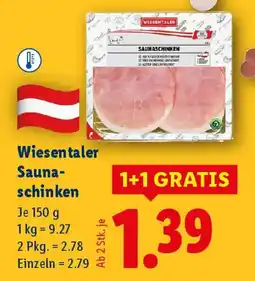 Lidl Wiesentaler Sauna schinken Angebot