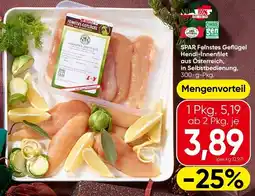Spar Spar feinstes geflügel hendl-innenfilet aus österreich, in selbstbedienung Angebot