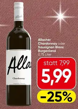 Spar Allacher chardonnay oder sauvignon blanc burgenland Angebot