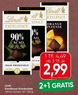 Spar Lindt excellence schokolade Angebot