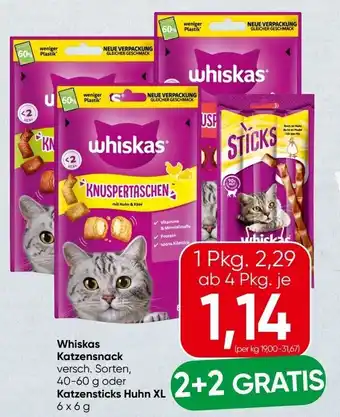 Spar whiskas Katzensnack Angebot