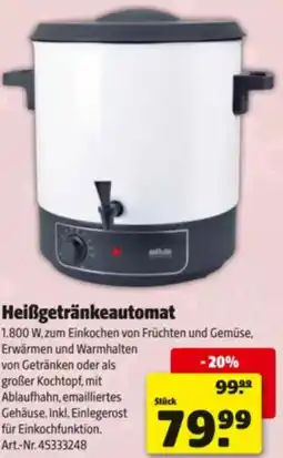 Hagebau Heißgetränkeautomat Angebot