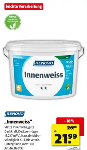Hagebau Innenweiss Angebot