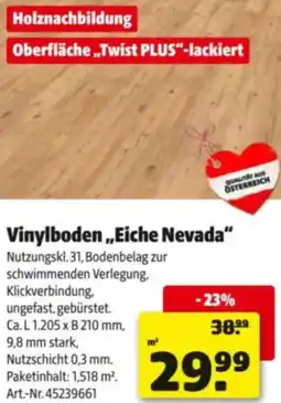 Hagebau Vinylboden,,Eiche Nevada" Angebot