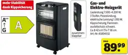 Hagebau Gas- und Elektro-Heizgerät Angebot
