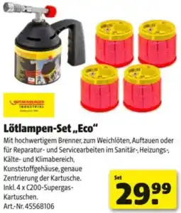 Hagebau Lötlampen-Set „Eco" Angebot