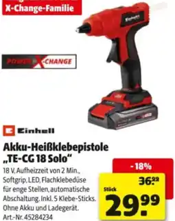 Hagebau Akku-Heißklebepistole „,TE-CG 18 Solo" Angebot