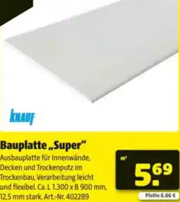 Hagebau Bauplatte,,Super" Angebot