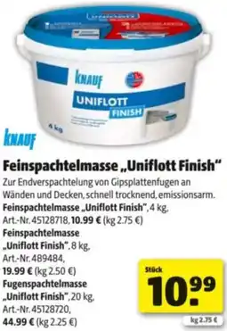 Hagebau Feinspachtelmasse,,Uniflott Finish" Angebot