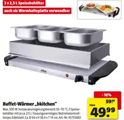 Hagebau Buffet-Wärmer,,bkitchen" Angebot
