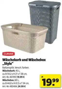 Hagebau Wäschekorb und Wäschebox ,,Style" Angebot