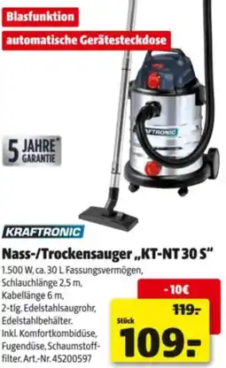 Hagebau Nass-/Trockensauger,,KT-NT 30 S" Angebot