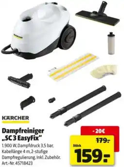 Hagebau Dampfreiniger ,,SC 3 EasyFix" Angebot