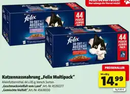 Hagebau Katzennassnahrung,,Felix Multipack" Angebot