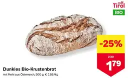 MPreis Dunkles Bio-Krustenbrot Angebot
