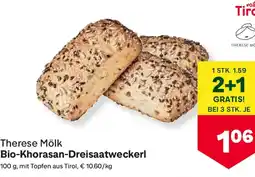 MPreis Therese mölk bio-khorasan-dreisaatweckerl Angebot