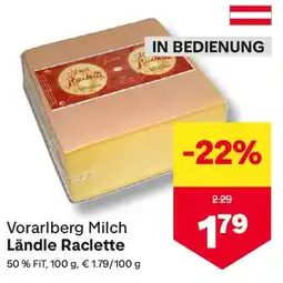 MPreis Vorarlberg Milch Ländle Raclette Angebot