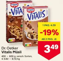 MPreis Dr. oetker vitalis müsli Angebot