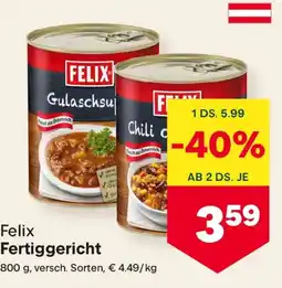 MPreis Felix fertiggericht Angebot