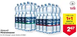 MPreis Mineralwasser Angebot