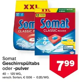 MPreis Somat geschirrspültabs oder -pulver Angebot