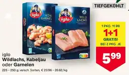 MPreis Wildlachs, kabeljau oder garnelen Angebot