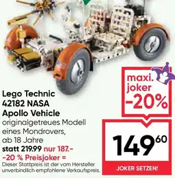 Maximarkt Lego technic 42182 nasa apollo vehicle Angebot