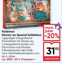 Maximarkt Pokémon Glurax-ex Spezial Kollektion Angebot