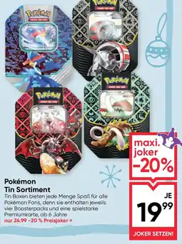 Maximarkt Pokémon Tin Sortiment Angebot