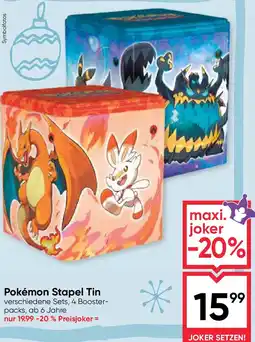 Maximarkt Pokémon Stapel Tin Angebot