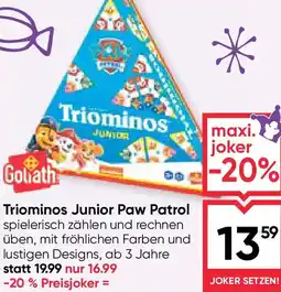 Maximarkt Triominos junior paw patrol Angebot