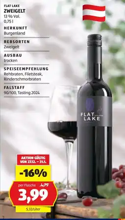 Hofer Flat Lake Zweigelt Angebot