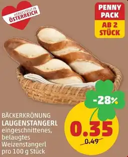 PENNY Bäckerkrönung laugenstangerl Angebot