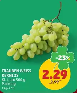 PENNY Trauben weiss kernlos Angebot