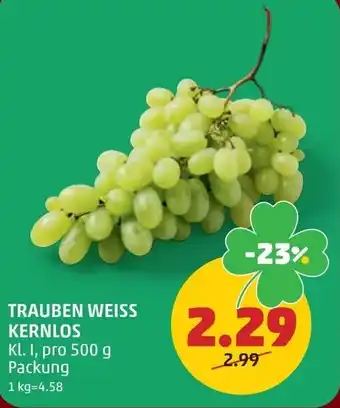 PENNY Trauben weiss kernlos Angebot