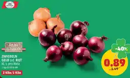 PENNY Zwiebeln gelb od. rot Angebot