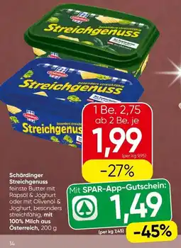 Spar Schärdinger Streichgenuss Angebot