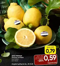 Spar Spar premium zitronen mit blatt Angebot