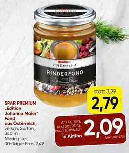 Spar Spar premium „edition johanna maier" fond aus österreich Angebot