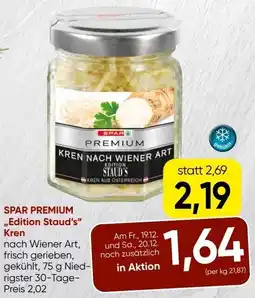 Spar Spar premium ,edition staud's" kren Angebot