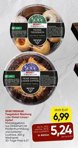 Spar Spar premium teegebäck mischung oder dinkel-linzer- kipferl Angebot