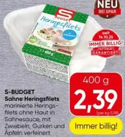 Spar S-BUDGET Sahne Heringsfilets Angebot