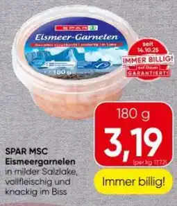 Spar SPAR MSC Eismeergarnelen Angebot