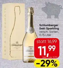 Spar Schlumberger Sekt Sparkling versch. Sorten Angebot