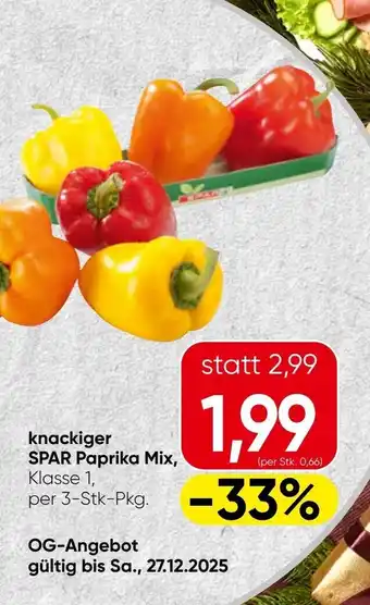 Knackiger SPAR Paprika Mix