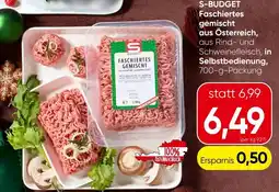 Spar S-BUDGET Faschiertes gemischt Angebot